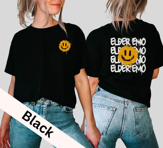 Elder Emo Smiley Face Shirt, Elder Emo Shirt, When We Were Young, Emo Gift, Emo Tee