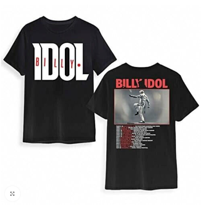 Billy Idol Live Tour 2023 T-Shirt, Billy Idol Concert 2023 Shirt