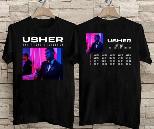2023 Usher My Way The Vegas Residency Tour T-Shirt