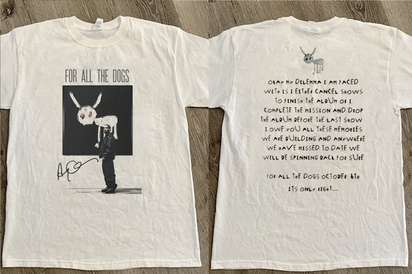 Drake shirt, albumFor All The Dogs Drake shirt, For All The Dogs Drake