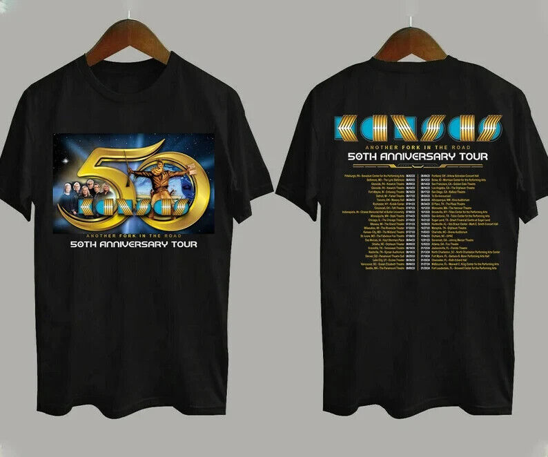 50th Anniversary Kansas Rock Band Another Fork In The Road T-Shirt