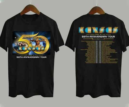 50th Anniversary Kansas Rock Band Another Fork In The Road T-Shirt