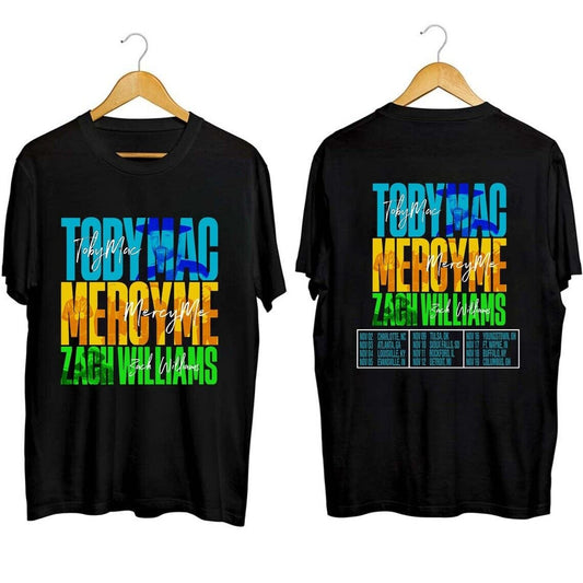 TobyMac MercyMe and Zach Williams 2023 Tour Shirt