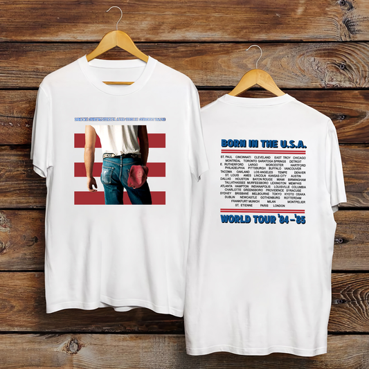 Bruce Springsteen Born In The USA World Tour 84 85 T-Shirt