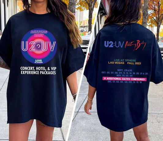 Las Vegas U2 Ultraviolet Sphere 2023 Shirt, Classic Rock U2 T-Shirt