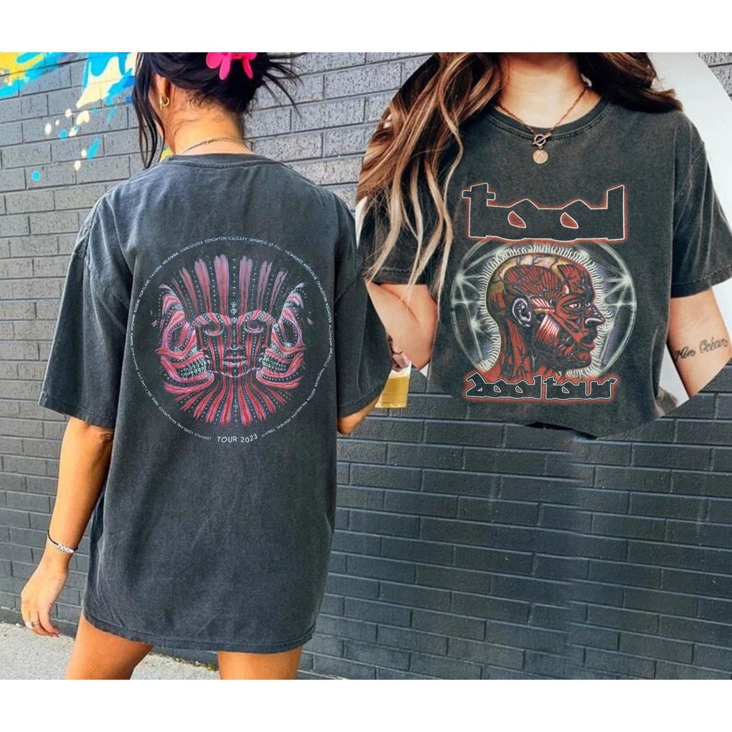 Vintage Tool Band 2023 Tour Dates T-Shirt