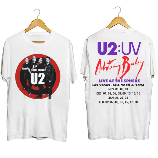U2 Achtung Baby Live at Sphere Tour 2023 Shirt, U2 Las Vegas Fall Tour 2023 Shirt