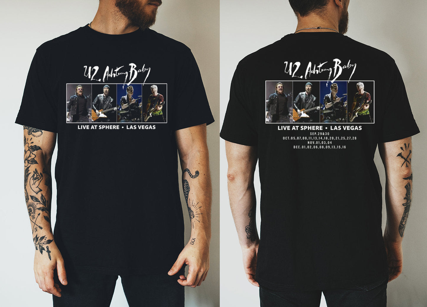 2023 U2 Band Achtung Baby Live At Sphere Tour Shirt, U2 Band Shirt