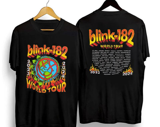 B182 Shirt World Tour 2023 2024 Flames T-Shirt