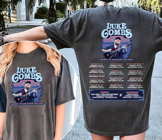 Growing Up and Getting Old Country Music shirt, 2024 tour T Shirt