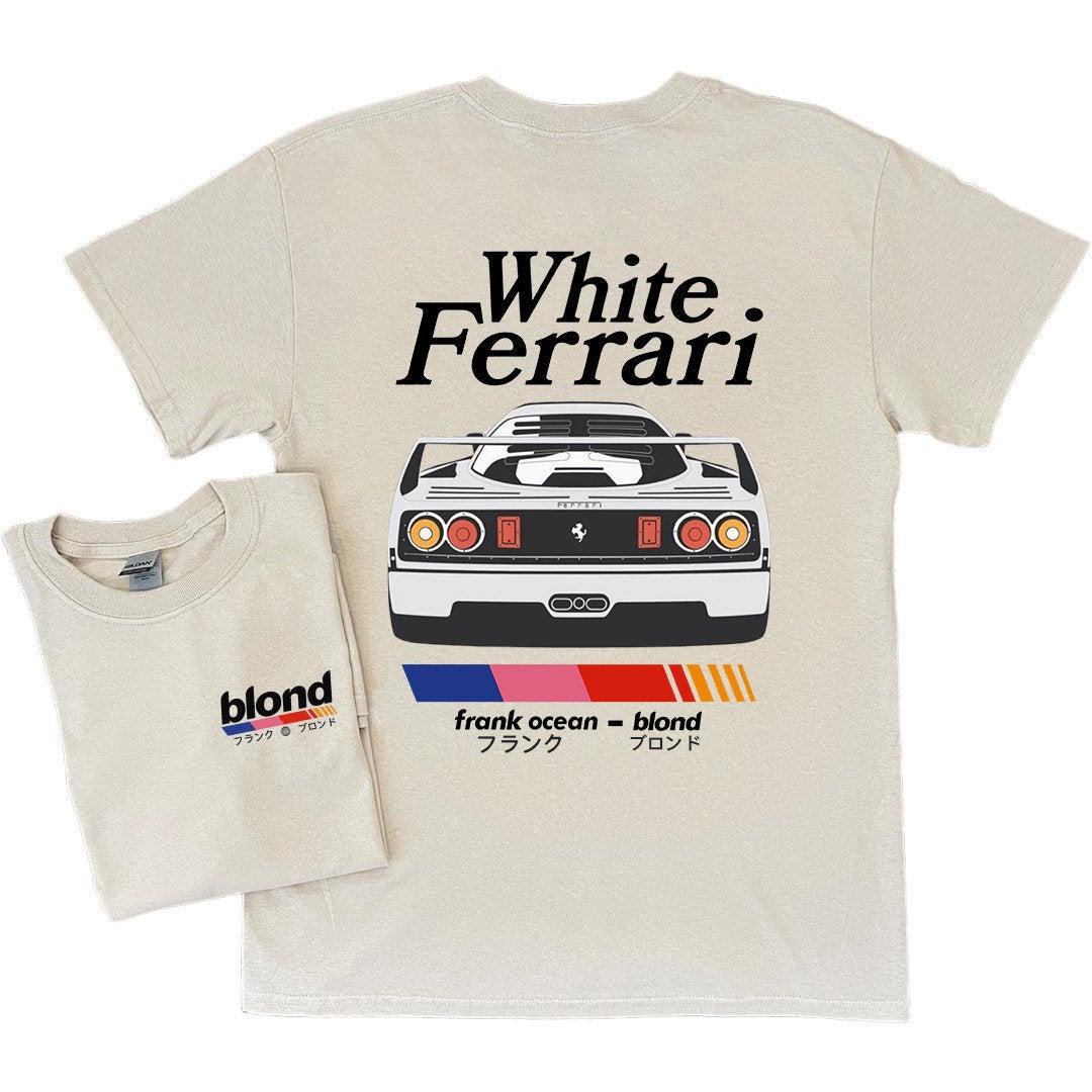 Frank Ocean BLOND WHITE FERRAR! Short Sleeve Shirt