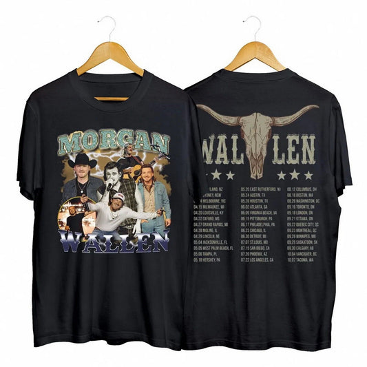 Wallen Western World Tour 2023 One Night At A Time 2 Side Shirt Country Music T Shirt