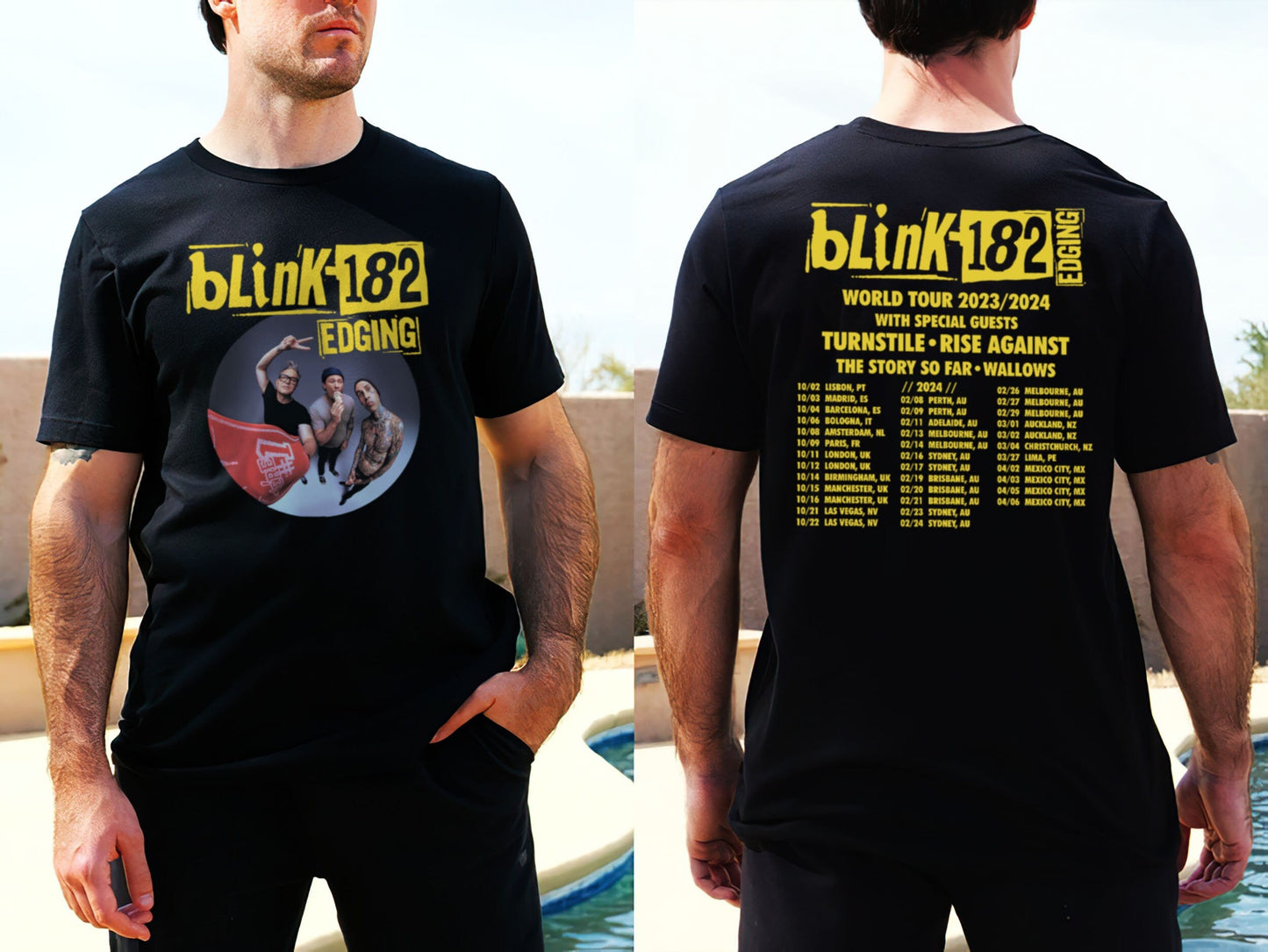 B182 Music Band 2023 Shirt, World Music Tour 2023 Shirt