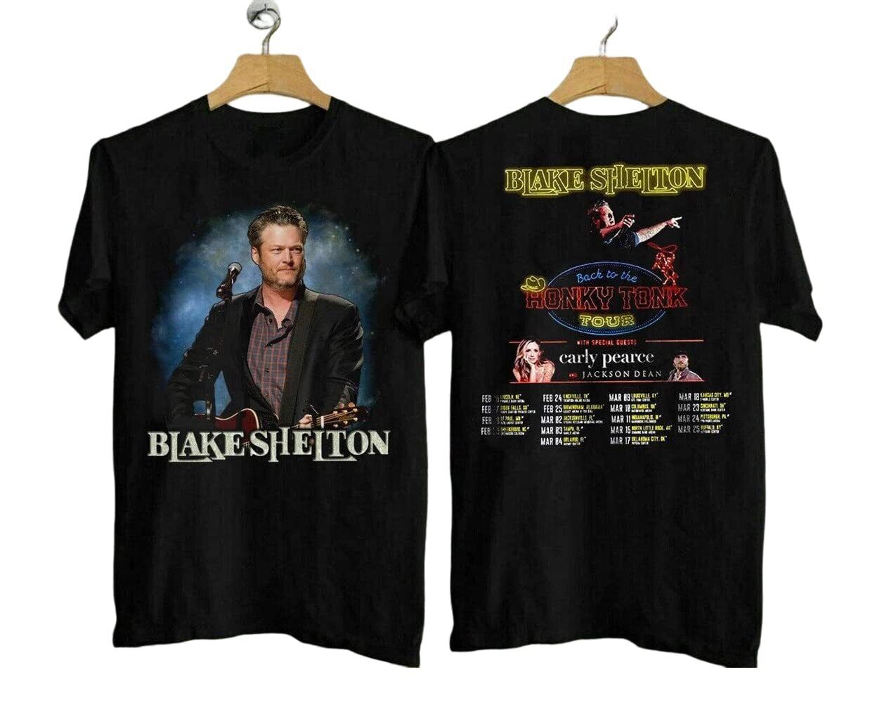 Blake Shelton Back To The Honky Tonk Tour 2023 T-shirt