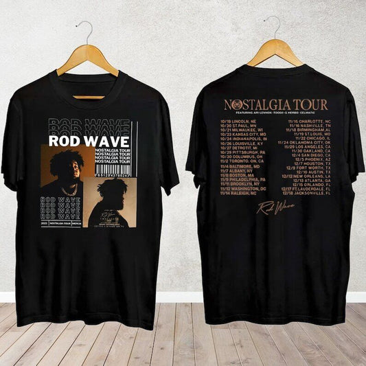 Rod Wave Tour 2023 Shirt, Rod Wave Nostalgia Concert T-Shirt, Rapper Tour Shirt