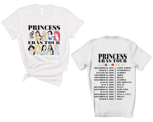 Vintage Diney Princess Erar Tour Dates Shirt Diney Princess Characters Shirt