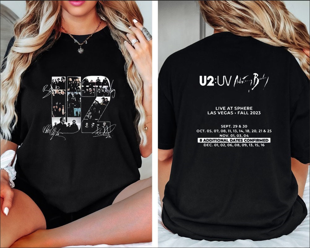 Fall Tour 2023 Edition Rock Band Shirt, Achtung Baby Live At Sphere Concert Tee, Tour Merchandise