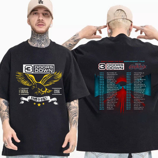 3 Doors Down Band Shirt, 3 Doors Down Rock Band Concert