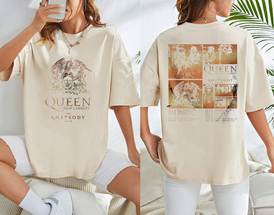 Queen Adam Lambert Shirt, Queen Adam Lambert The Rhapsody Tour 2023