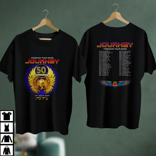 Journey Tour 50th Anniversary 2023 Shirt, Journey Freedom Tour With Toto Band