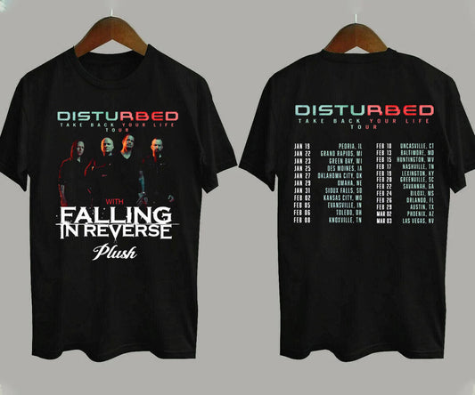 Disturbed Take Back Your Life Tour Falling in Reverse 2024 Tour T-Shirt