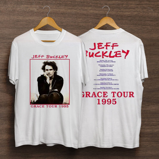 Jeff Buckley Grace Tour 1995 T-Shirt, Vintage 90s Jeff Buckley Concert Tour T-Shirt