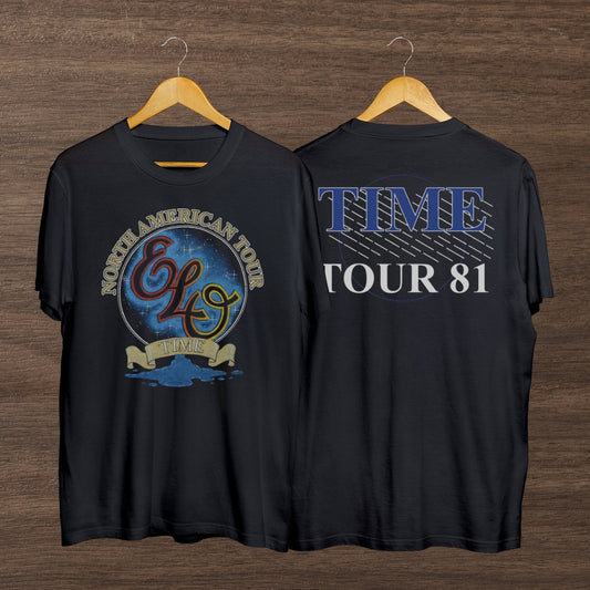 1981 Electric Light Orchestra Time Tour '81 American Tour Vintage Classic T-shirt