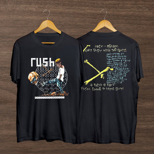 1991 Rush Rock Band Rolling the Bones Pushead Deadstock Tour 1991 T-Shirt