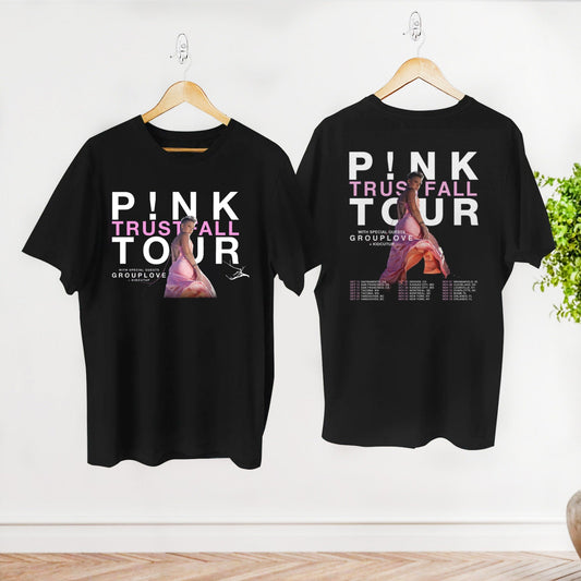 Pink P!nk Trustfall 2023 Shirt, 2023 P!nk Concert Merch, Trustfall Album Tee, P!nk On Tour Shirt, Tour 2023 Shirt
