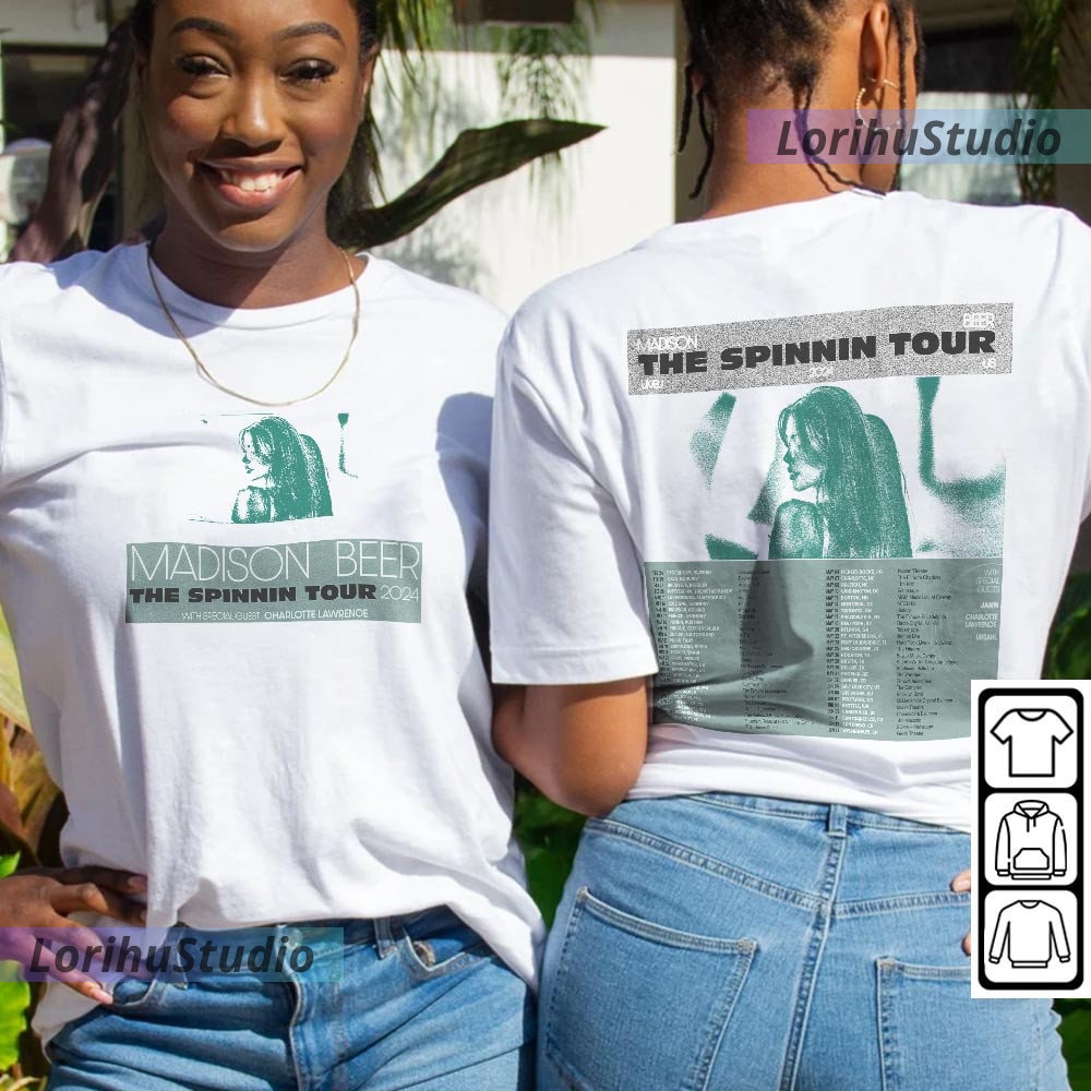 Madison Beer The Spinning Tour 2023 Music Shirt 2 Sides