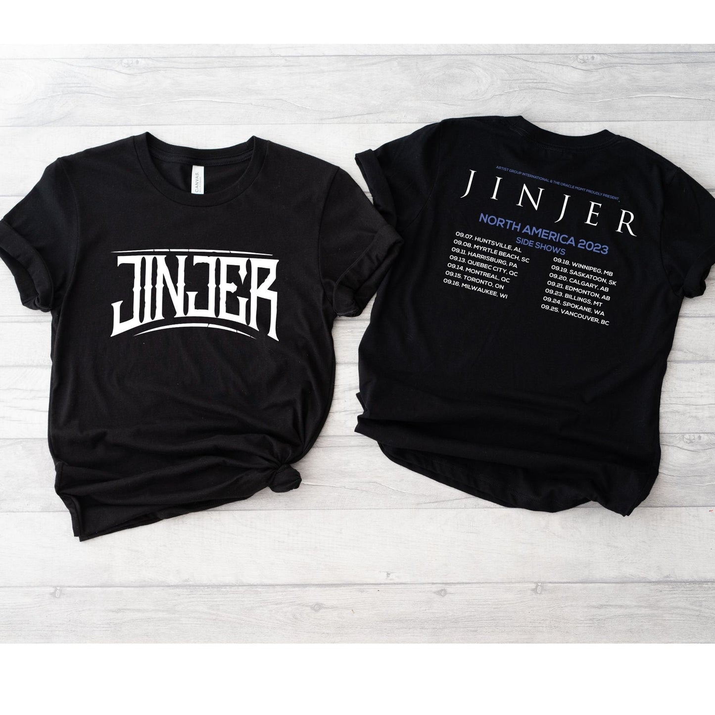 Jinjer Tour Shirt || Jinjer North America 2023 Tour 2 SIDES T-Shirt