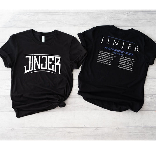Jinjer Tour Shirt || Jinjer North America 2023 Tour 2 SIDES T-Shirt