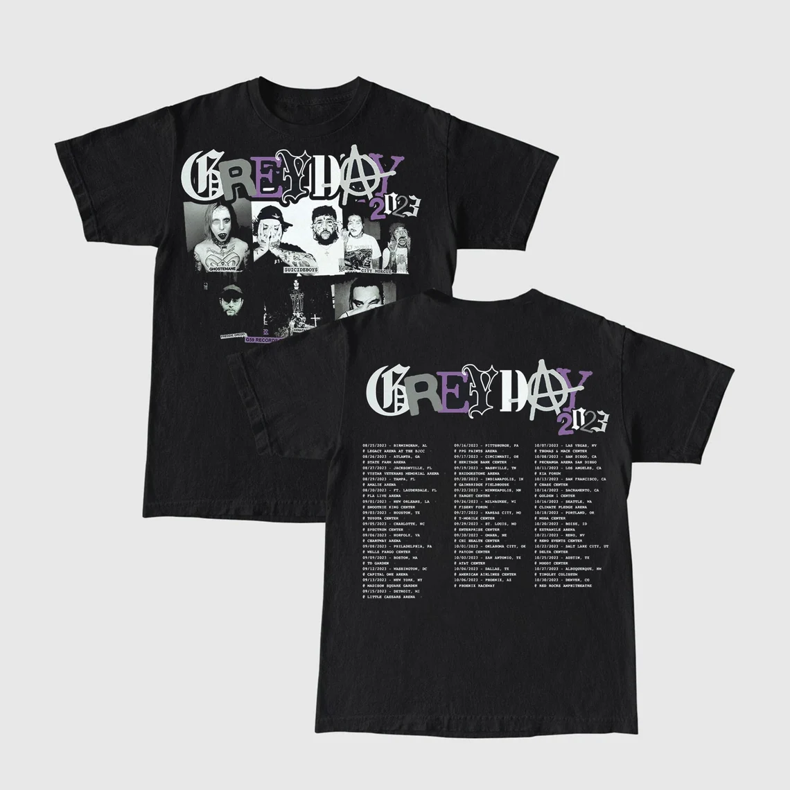 Grey Day Tour 2023 suicideboys unisex t-shirt gift for men women all S-5XL