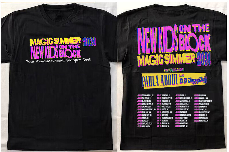 NK on The Block The Magic Summer Tour 2024 Shirt, NK on The Block Ba