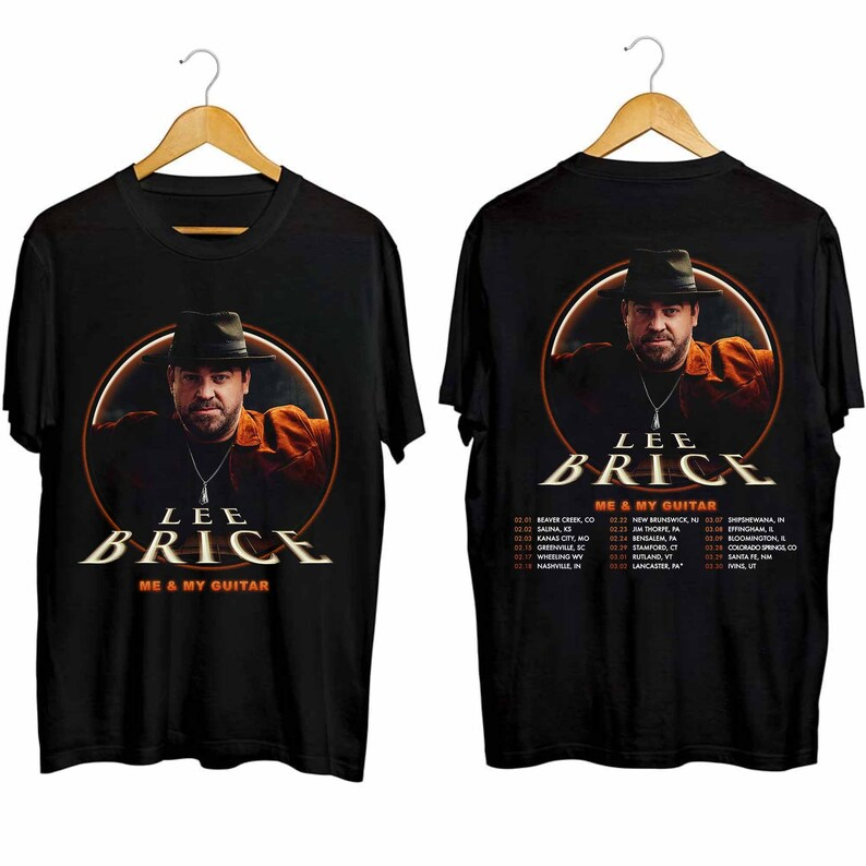 Lee Brice Me & My Guitar 2024 Tour Country Music T-Shirt