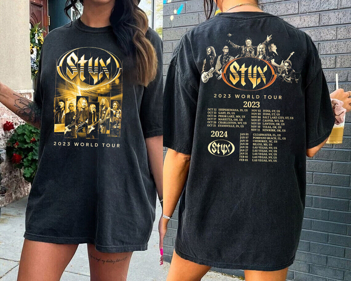 Styxs Band 2023-2024 Concert Shirt, Styxs World Tour Shirt