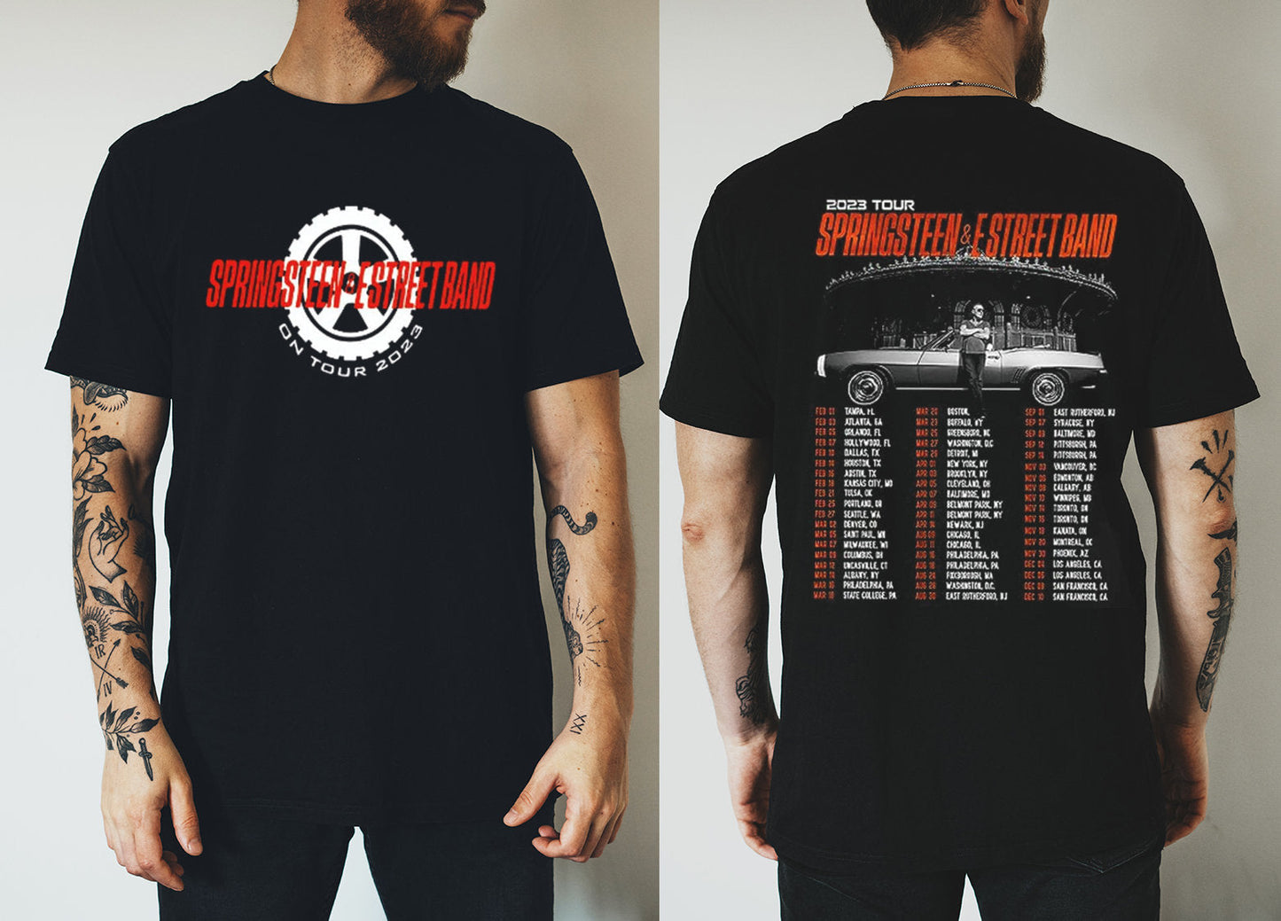 Graphic Bruce Springsteen & E Street 2023 Tour Shirt/E Street Band Shirt