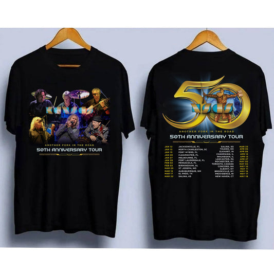 Music Band Shirt, 50th Anniversary Tour 2024 Shirt, Vintage Kansas Band Png