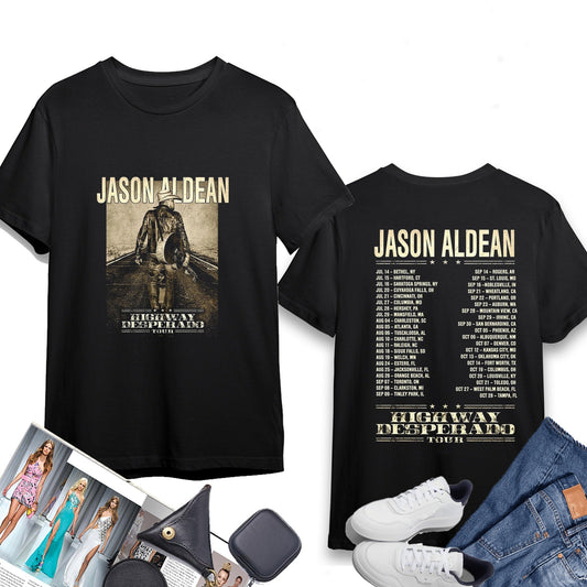 Jason Aldean Highway Desperado Tour 2023 Shirt, Jason Aldean Fan Shirt, Jason Aldean Country Music Shirt, Country Music Tour Shirt
