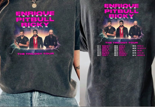 Enrique Iglesias X Pitbull X Ricky Martin The Trilogy Tour Shirt