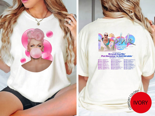 Pink Summer 2023, Trustfall Album Tee, Pink Singer Tour Music Festival