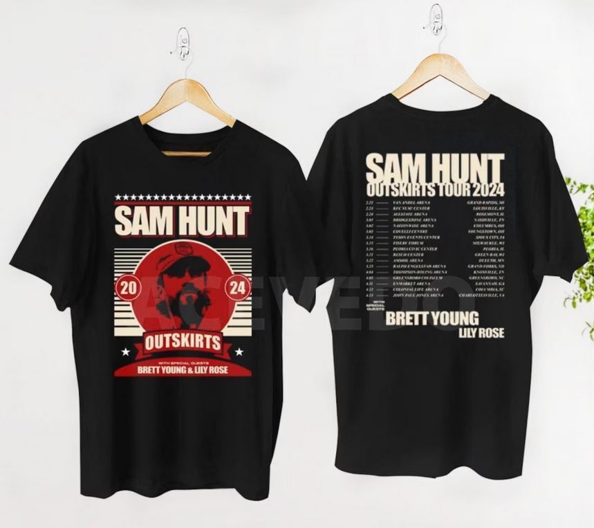 2024 Sam Hunt Outskirts Tour T-Shirt
