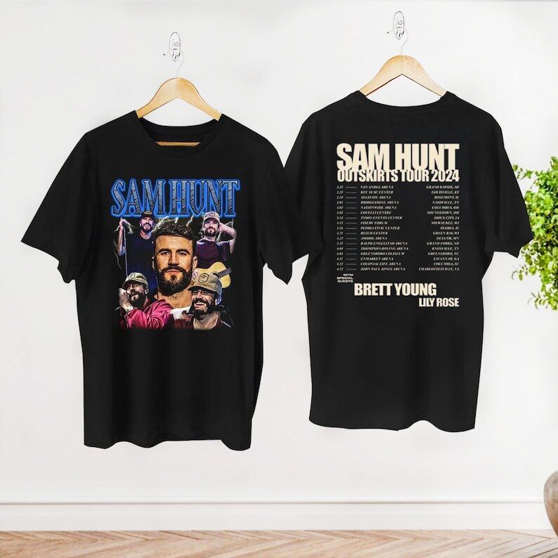 Sam Hunt 2024 Concert T-Shirt, Sam Hunt Fan Gift Tee