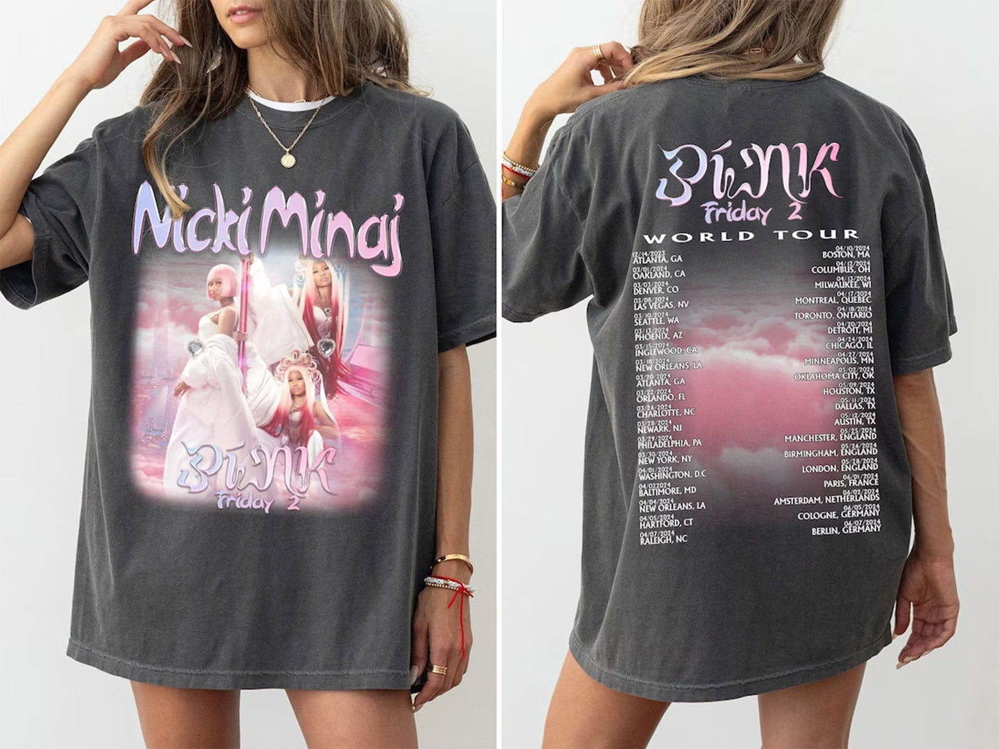 Nicki Minaj World Tour Shirt, Nicki Minaj Statue Shirt, Pink Friday 2 Shirt, Nicki Minaj Shirt, Pink Friday 2 Tour Shirt