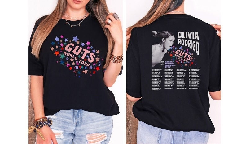 Guts 0livia World Tour Shirt, Vintage Olivia Guts Tour Shirt, Rodrigo World Tour Shirt, Olivia Tour 2023 Guts Shirt