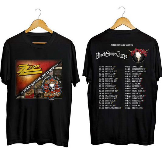 Lynyrd Skynyrd ZZ Top Tour 2024 PNG, 2024 Music Tour Shirt, Gift For Fan