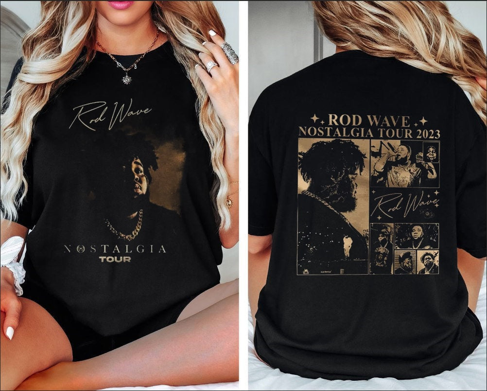 Rod Wave Nostalgia 90s Rap Music 2 Sided Shirt