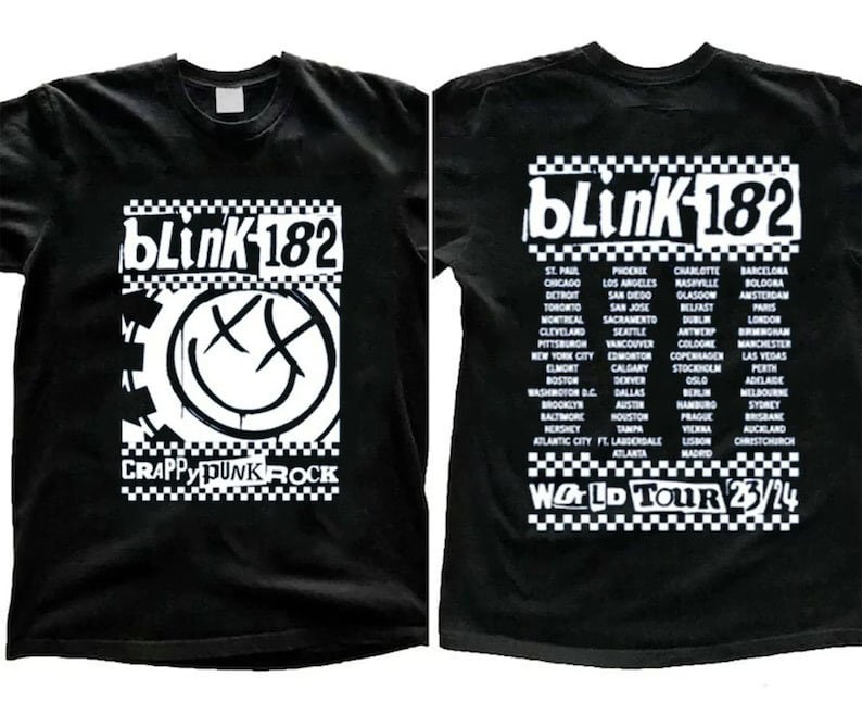 B182 The World Tour 2023-2024 2Sides Shirt, B182 Rock n' Roll