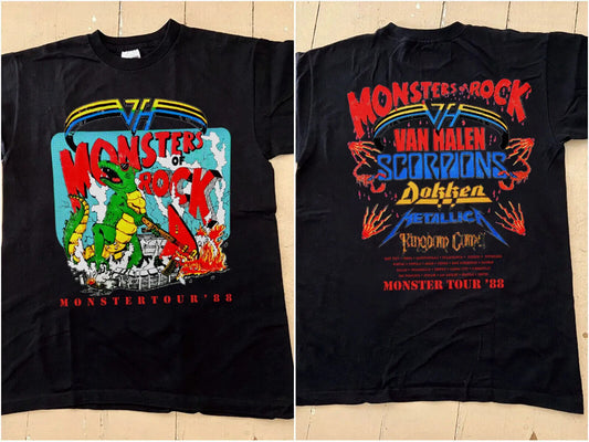 MONSTER OF ROCK T-Shirt, Vintage 1988 Monters of Rock Tour