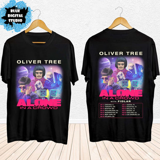 Oliver Tree Alone In a Crowd 2024 Tour Double Sided T-shirt